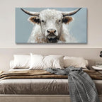 Suconvng Highland Cow Wall Art For Living Room Animal Canvas Art Wall Decor - Image 2