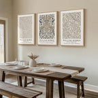 Framed Large William Morris Vintage Wall Art Set of 3, Large Neutral Botanical - Image 2