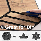 Mollywell Acoustic Panels, PVC Wood-Grain, 14x12 Inch Hexagon Carved Sound - Image 4