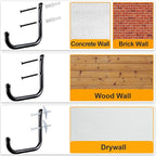 KURUI Wall Hooks for Garage Garden, 4 Pack Water Hose Holder, Large Garage - Image 7