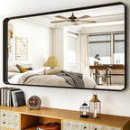 55"x 30" Black Bathroom Mirror - Image 2