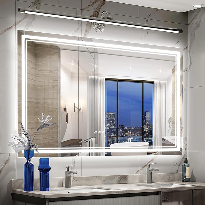 Ratsamee 72x40 Inch Led Mirror for Bathroom by RATSAMEE
