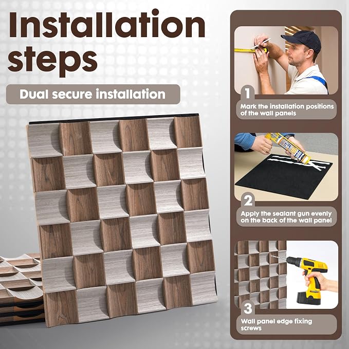 4 Pcs Acoustic Wood Slat Panels, Fluted Wood Panel Sound Absorbing Panel - Image 7
