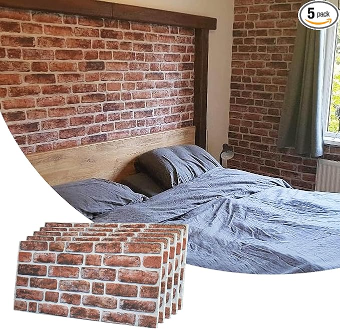 Dundee Deco 3D Wall Panels Faux Brick by DundeeDeco