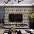 20-Pack 104 Sq.Ft 3D Wall Panels Peel and Stick 3D Faux Brick Wallpaper Peel - Image 2