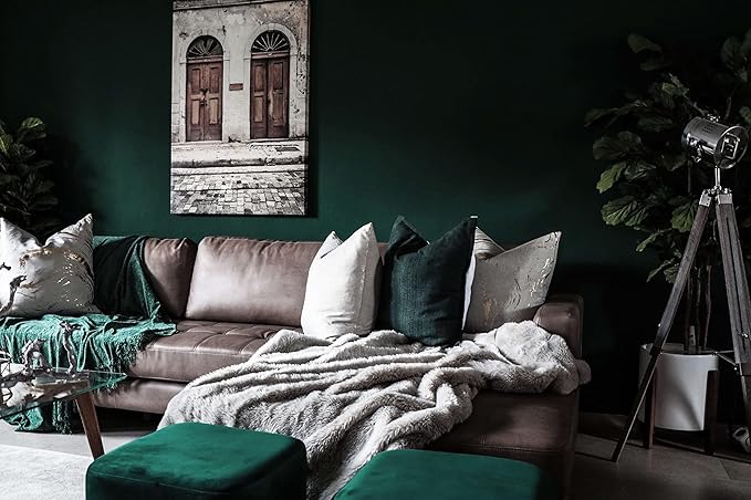 Dimoon 78.7''x17.7'' Dark Green Peel and Stick Wallpaper Contact Paper Modern - Image 6