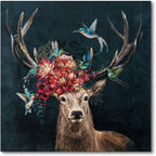 JolyWell Deer Canvas Wall Art by JolyWell