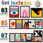 LANCHI95 15 PCS Boho Wall Decor– Mid Century Modern Wall Art Boho Posters - Image 2