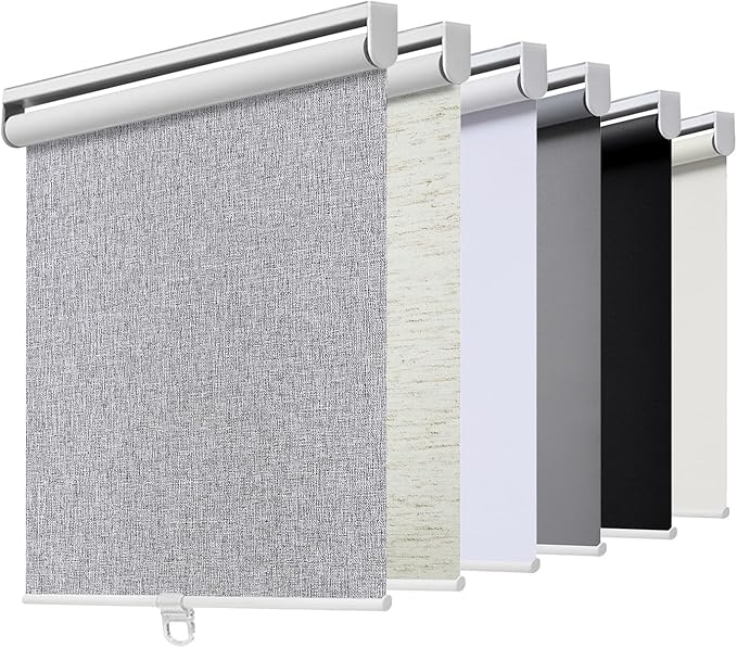 Customize Cordless Roller Shades Blackout Blinds by AOSKY