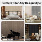 AKUMAX 4 Pack Acoustic Panels, Wood Slat - Image 8