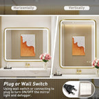 28x36 Inch LED Bathroom Mirror - Image 6