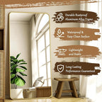 XRAMFY 76"x34" Floor Full Length Mirror Standing Full Body Rounded Corner - Image 5