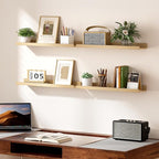 upsimples Floating Shelves for Wall, 23.6 Inch Shelves for Decor Storage Set of - Image 6