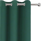 LEMOMO Green Blackout Curtains 34 x 63 Inch Length/Set of 2 Curtain - Image 6