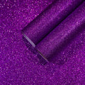 CHIHUT 15.7''x236'' Dark Purple Glitter Contact Paper Peel and Stick by CHIHUT