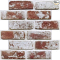 COMSTICKC 3D Faux Brick Wall Panels Peel and Stick, Small Size Self Adhesive by COMSTICKCDECOR