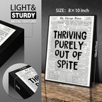 Black And White Newspaper Poster Fashion Fun Motivational Quote Wall Art - Image 2