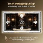LED Bathroom Mirror, Smart Anti-Fog, Stepless Dimmable - Image 6