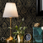 Toduso Peel and Stick Wallpaper Vintage Wall Paper Boho Contact Paper Black and - Image 9