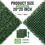 KASZOO 24 Pack 20"x20" Grass Wall Panels - Image 3