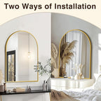 FICTOR Bathroom Mirror for Wall, Arched Vanity Bathroom Mirror for Over Sink - Image 6