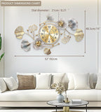 Clocks for Living Room, Large Wall Clock, 3D Silent Wall Clock, Retro Metal - Image 2