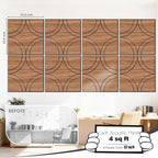 Mollywell Acoustic Wall Panels 23.6x23.6 Inch 8 Pack, Circle Pattern, Sound - Image 2