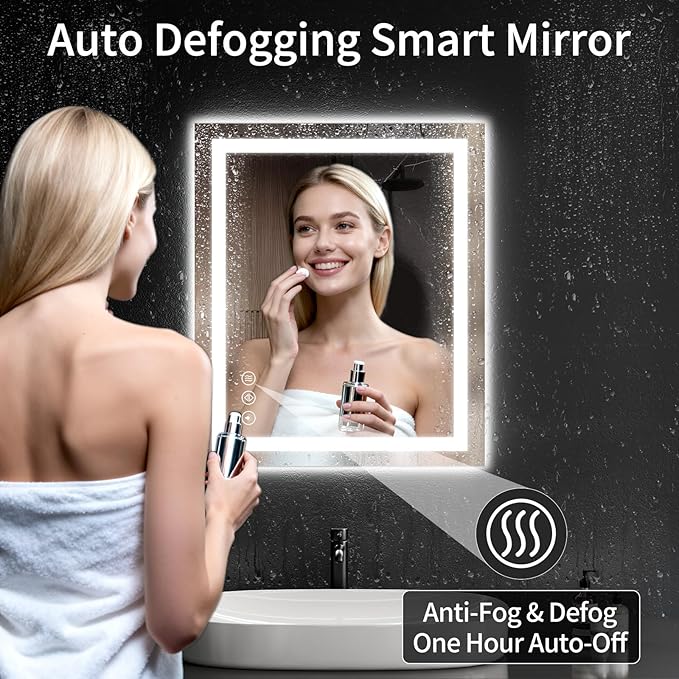 LED Bathroom Mirrors 24"x28" Bathroom Mirror - Image 3