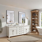 KOCUUY Bathroom Mirror, 24x40 Inch Black Mirror - Image 3