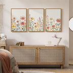 Framed Watercolor Floral Wall Art - Image 3