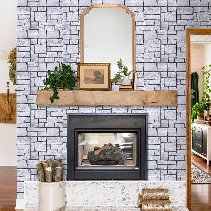Commomy 3D Faux Stone Wall Panel Peel and Stick Wall Tiles - Image 3