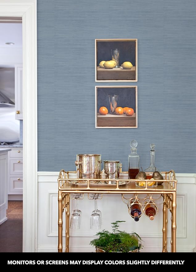 NuWallpaper x Society Social Classic Faux Grasscloth Peel and Stick Wallpaper - Image 3