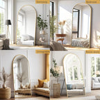 Dewfig Arched Full Length Mirror, Full Body Mirror - Image 4