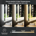 55"x36" LED Bathroom Mirror - Image 5