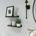 Floating Shelves for Wall Decor, Wall Mounted Wood Storage Shelf for Bedroom - Image 4