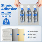 12 Pack Acoustic Panels with Self Adhesive, Soundproof Wall Panels, Brick Sound - Image 4