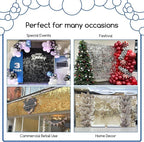 COKAOBE Mirror White Shimmer Wall Backdrop, Photo Backdrops - Image 5