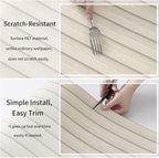 Haimin Wood Grain Slat Wall Panels Peel and Stick Faux Wood Thick Wallpaper - Image 7