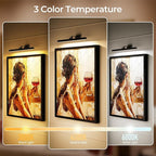 Afyuol Picture Lights for Wall, Battery Operated Picture Light 24in Gallery - Image 4