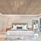 STICKGOO Glue Up Ceiling Tiles, 24x24 Inch PVC Decorative Drop Ceiling Tile - Image 7