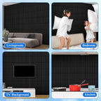 Nuanchu 90 Pcs 3D Slat Wall Panels, Paintable Waterproof Textured Tiles - Image 7