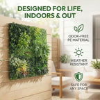 Artificial Plant Wall Panels, Faux Grass Ivy Privacy Screen Fence, Grass Wall - Image 3