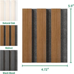 3 Pack Sample Set 3D Acoustic Slat Panels, 4.72" x 5.9" Sound Absorbing Wood - Image 6