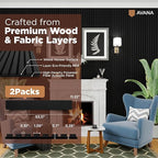 Avana Acoustic Wood Wall Panels – 94.4 X 12.6 Inch Black Oak Acoustic Panels 4 - Image 4
