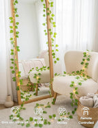 suddus Vines with Fairy Lights Battery & USB Powered Operated, 33ft 100 LED - Image 2