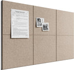 Bumusty Large Cork Board 36" x 24" Alternative by BUMUSTY