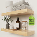 BAOBAB WORKSHOP Solid Wood Floating Shelves by BAOBABWORKSHOP