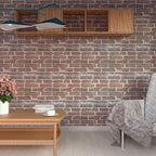 3D Wall Panels Peel and Stick in Red White, Faux Brick Wall Panels - Image 4