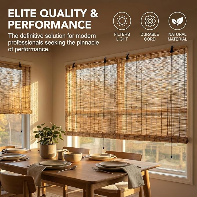 Bamboo Blinds for Interior Windows, Custom Bamboo Shades for Indoor Windows - Image 4