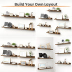 upsimples Floating Shelves for Wall, 23.6 Inch Shelves for Decor Storage Set of - Image 4